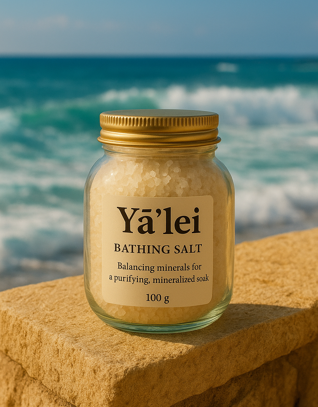 Ayurvedic bath salt crystals